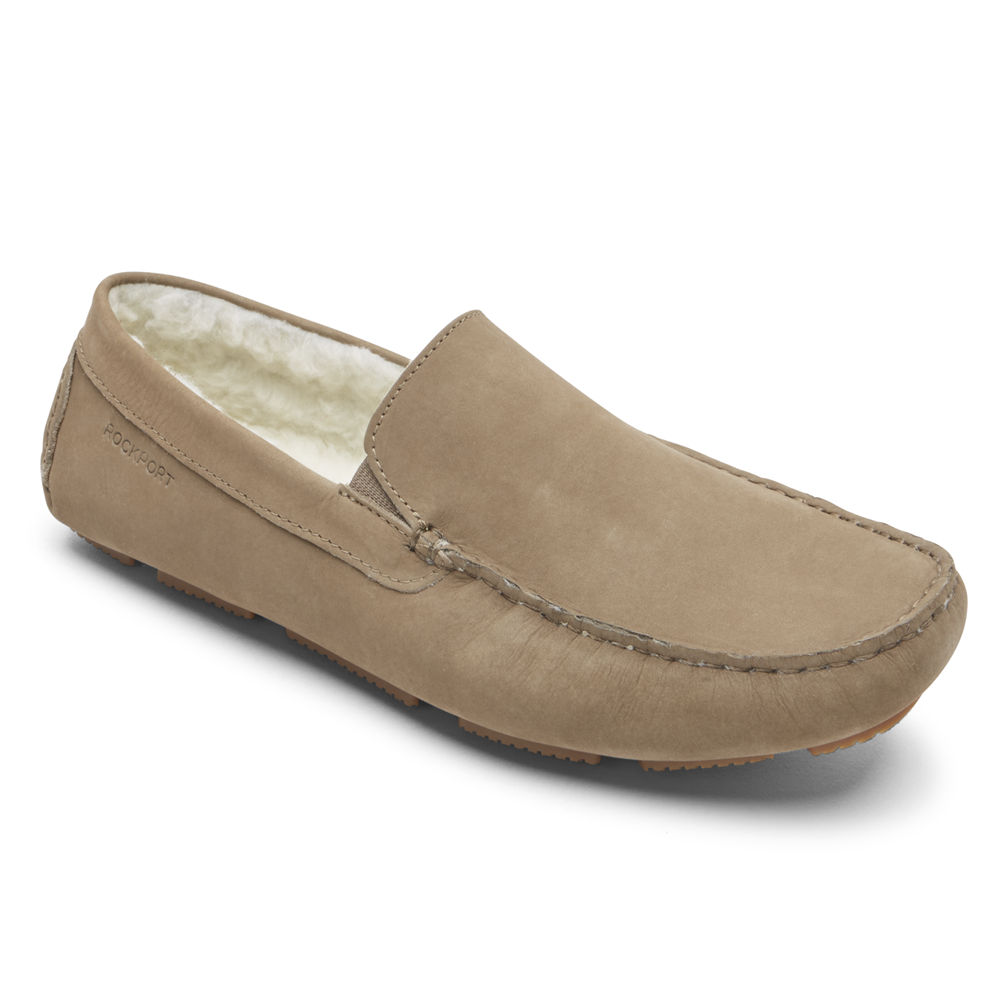 Rockport Singapore Mens Slippers - Rhyder Khaki - HS6153789